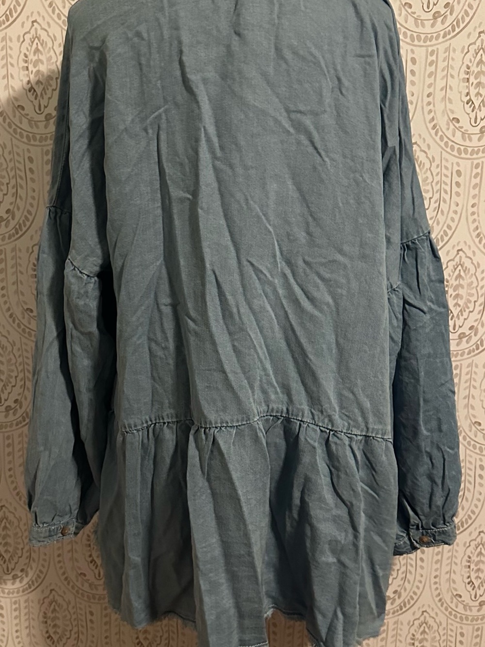 Amazon Light Blue Denim Shirt Mini Dress - Picture 5 of 6